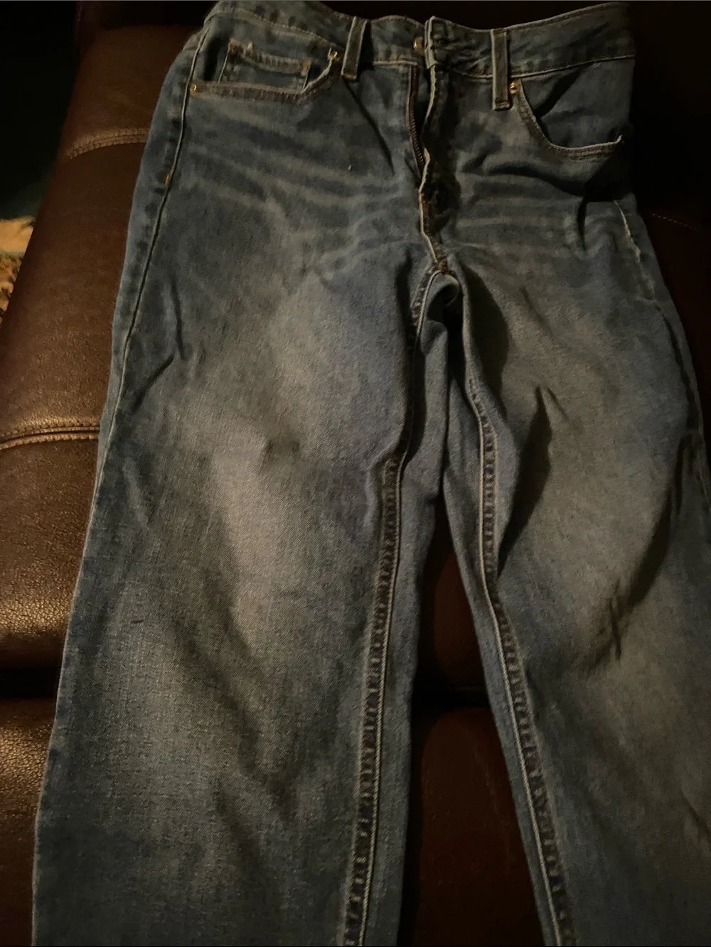No Boundaries Men's Medium Blue Relaxed Fit Jeans